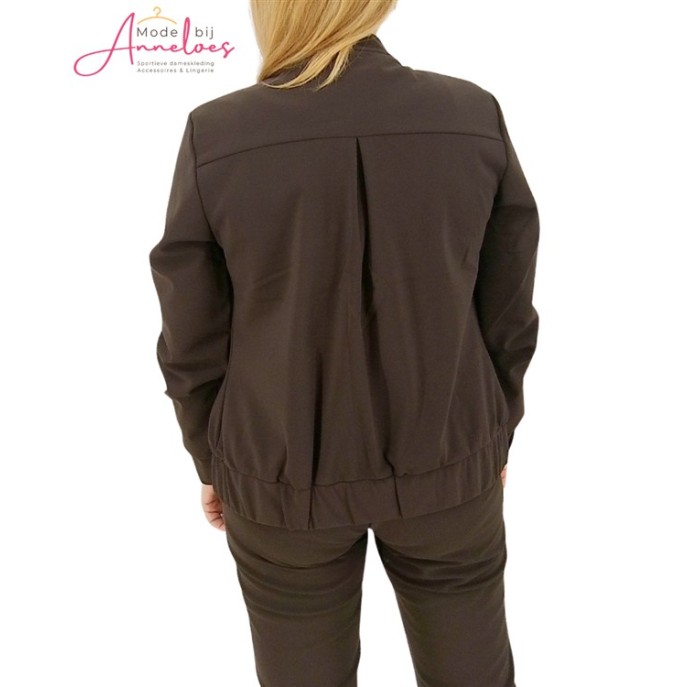 Mi Piace Bomber jasje bonded travel Espresso Mi Piace Bomber jasje bonded travel Espresso